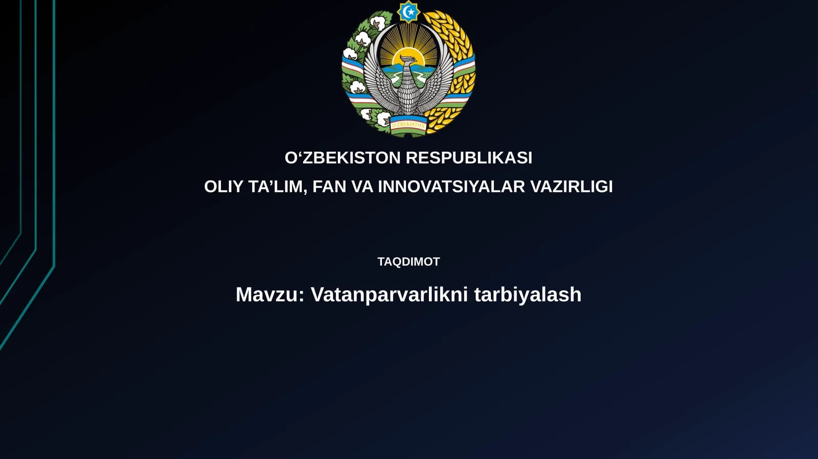 Vatanparvarlikni tarbiyalash