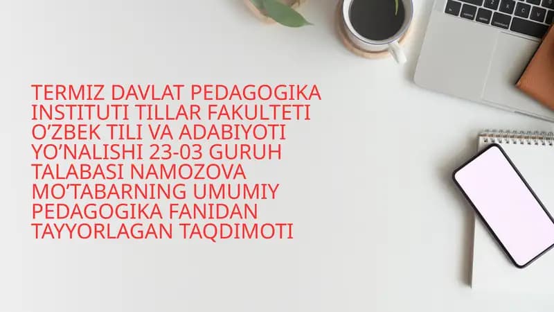 TAYANCH TUSHUNCHALAR