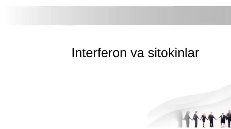 Interferon va sitokinlar