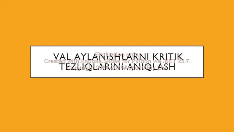 Va o`qlar o`ta yuqori yuklanish va ta'mirlash