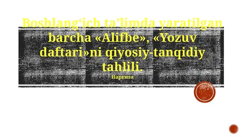 "Alifbe va Yozuv Daftari"