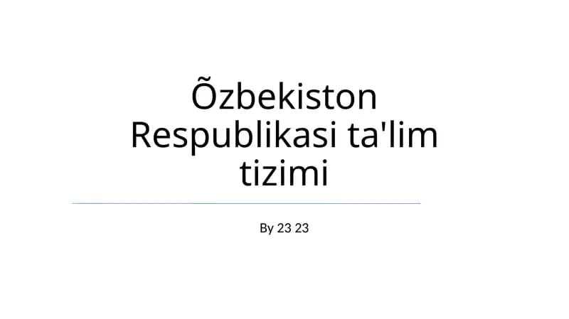 Oliy ta'lim