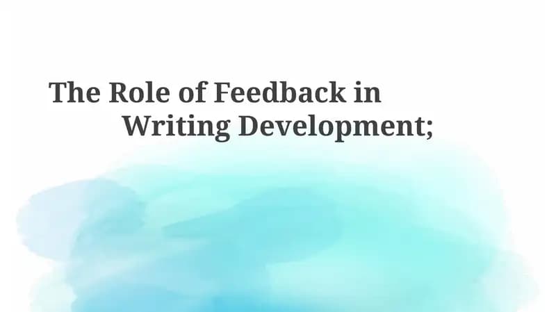 Understanding Feedback: Definition and Types