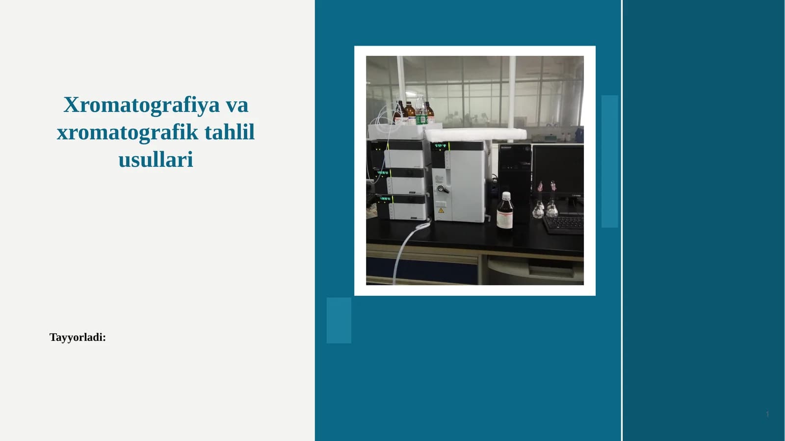 Xromatografiya va xromatografik tahlil usullari