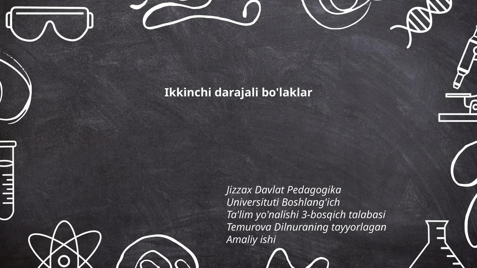 Ikkinchi darajali bo'laklar