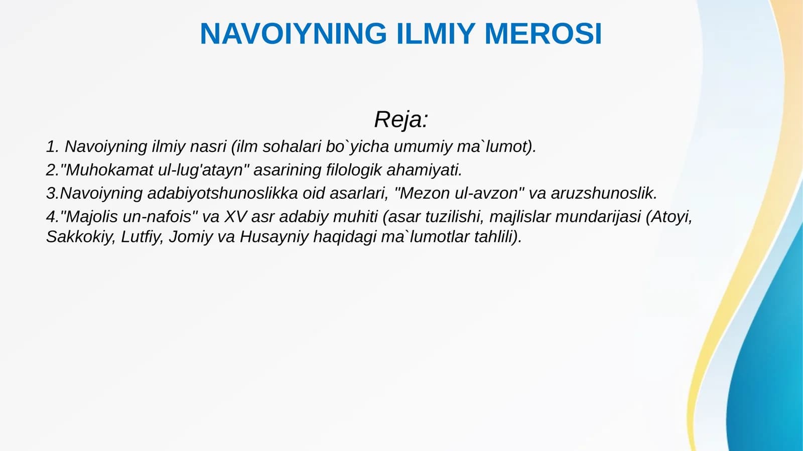 NAVOIYNINGILMIYMEROSI