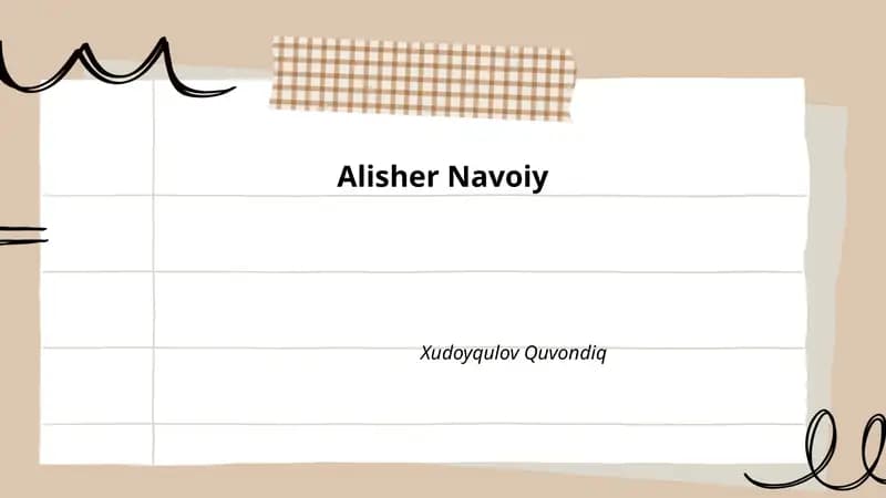 Alisher Navoiy