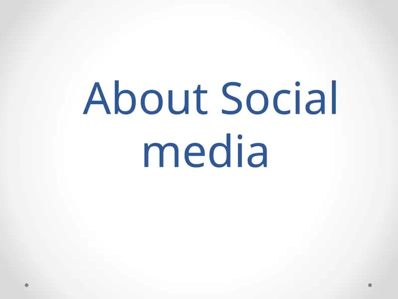 Social Media