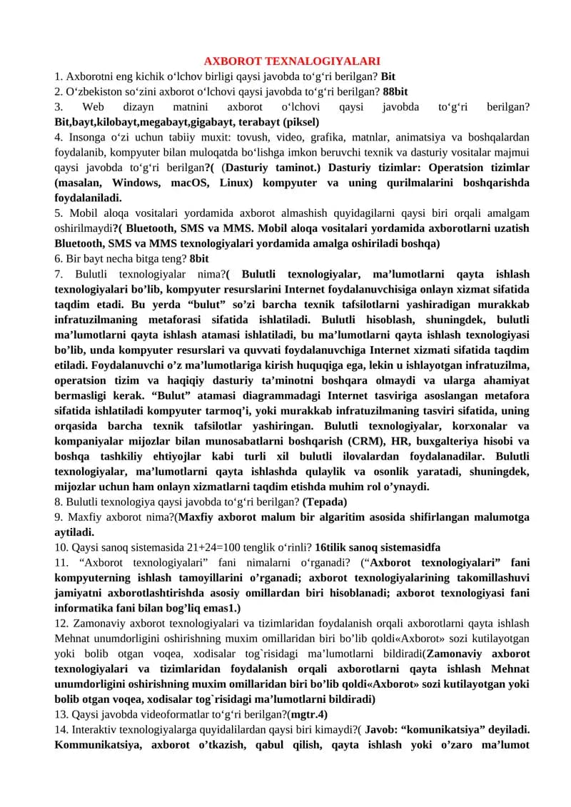 PSIXOLOGIK TEST