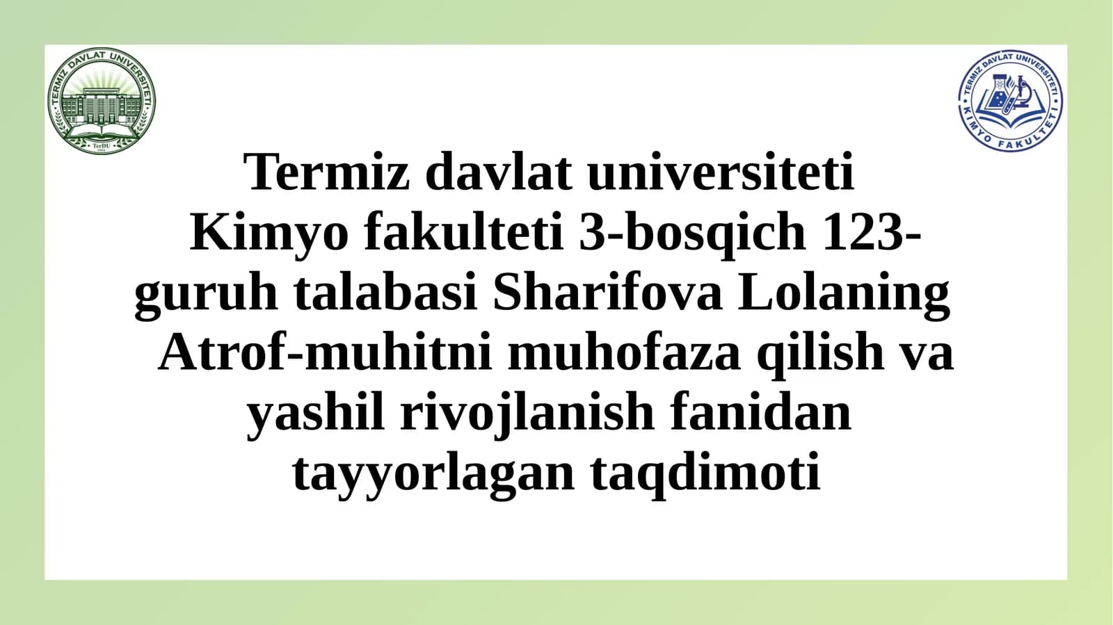 Biosferada moddalar aylanishi: uglerod, azot, kislorod, suv sikllari