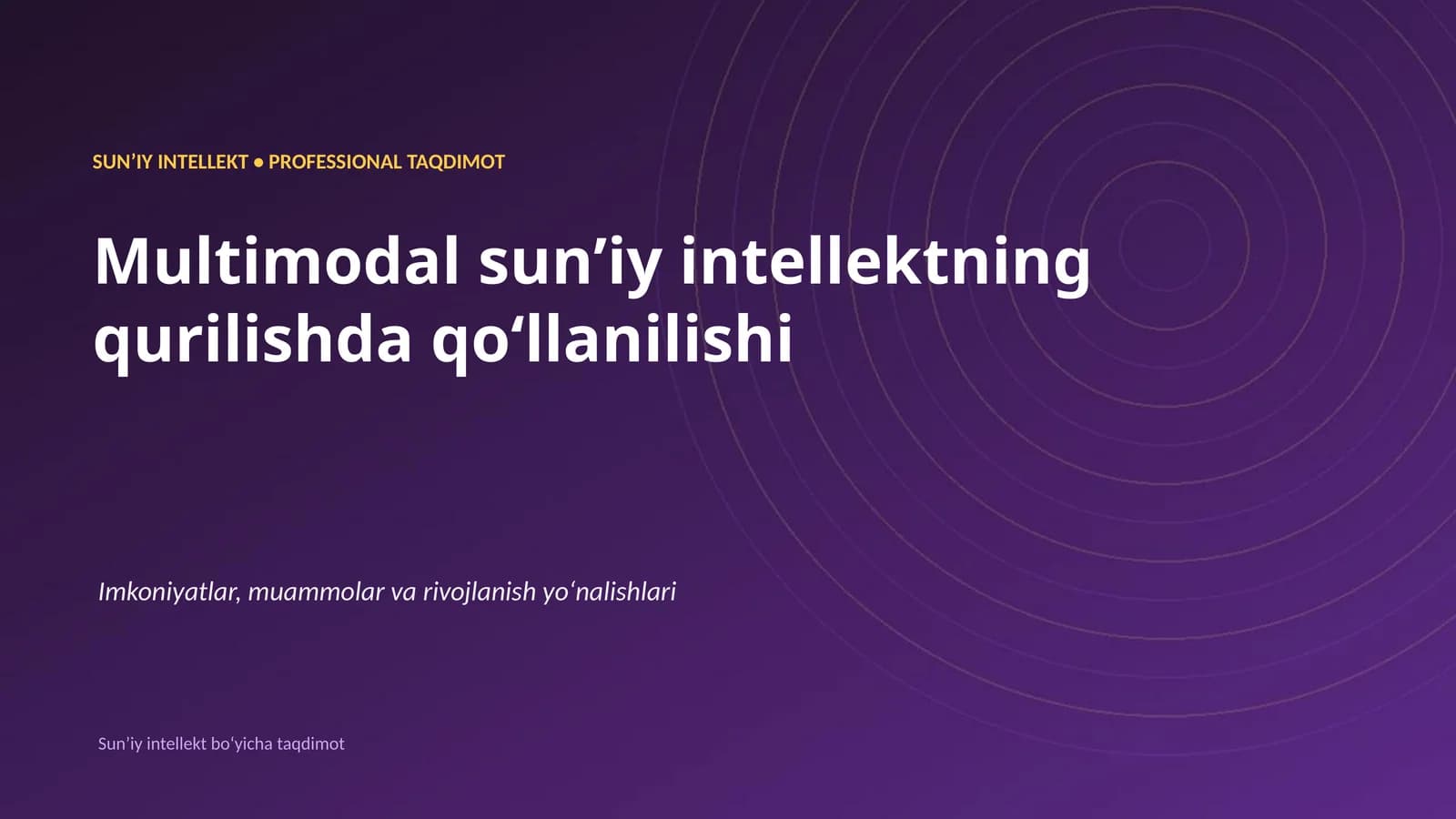 Multimodal sunʼiy intellektning qurilishda qoʻllanilishi