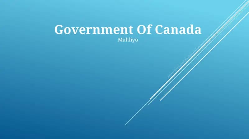 First Nations Governance in Canada
