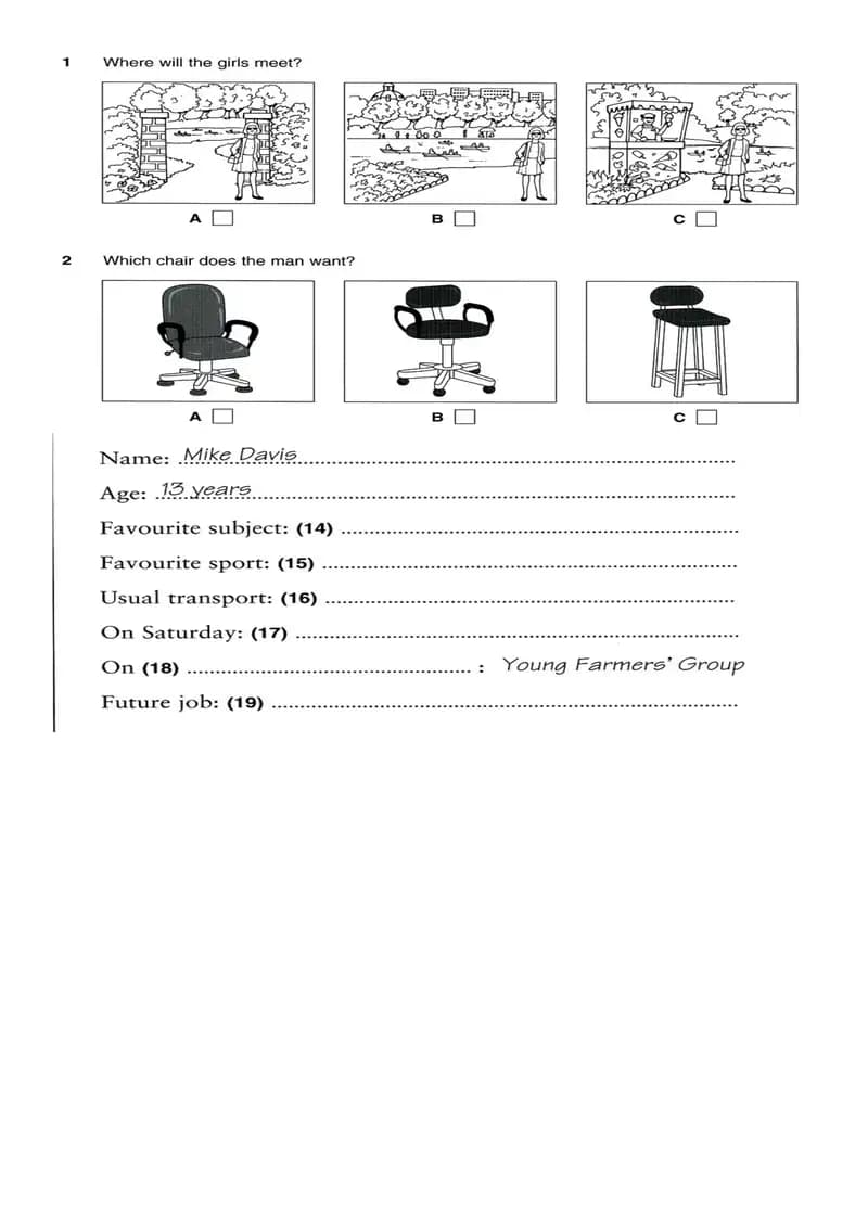 Modal answer