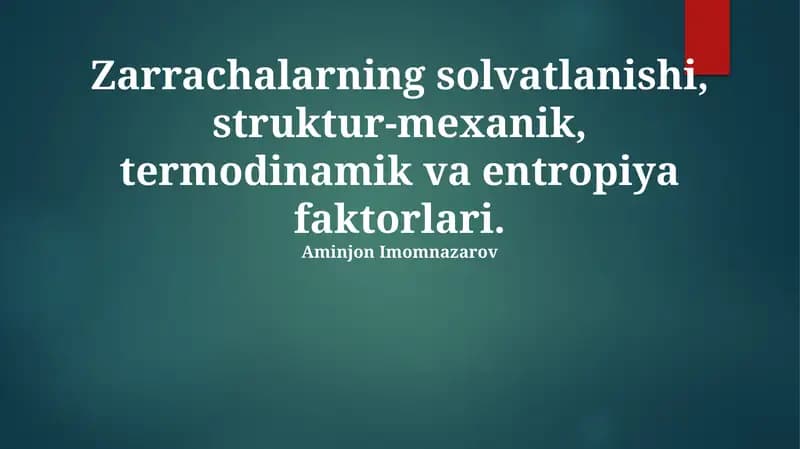 Organik erituvchilarda