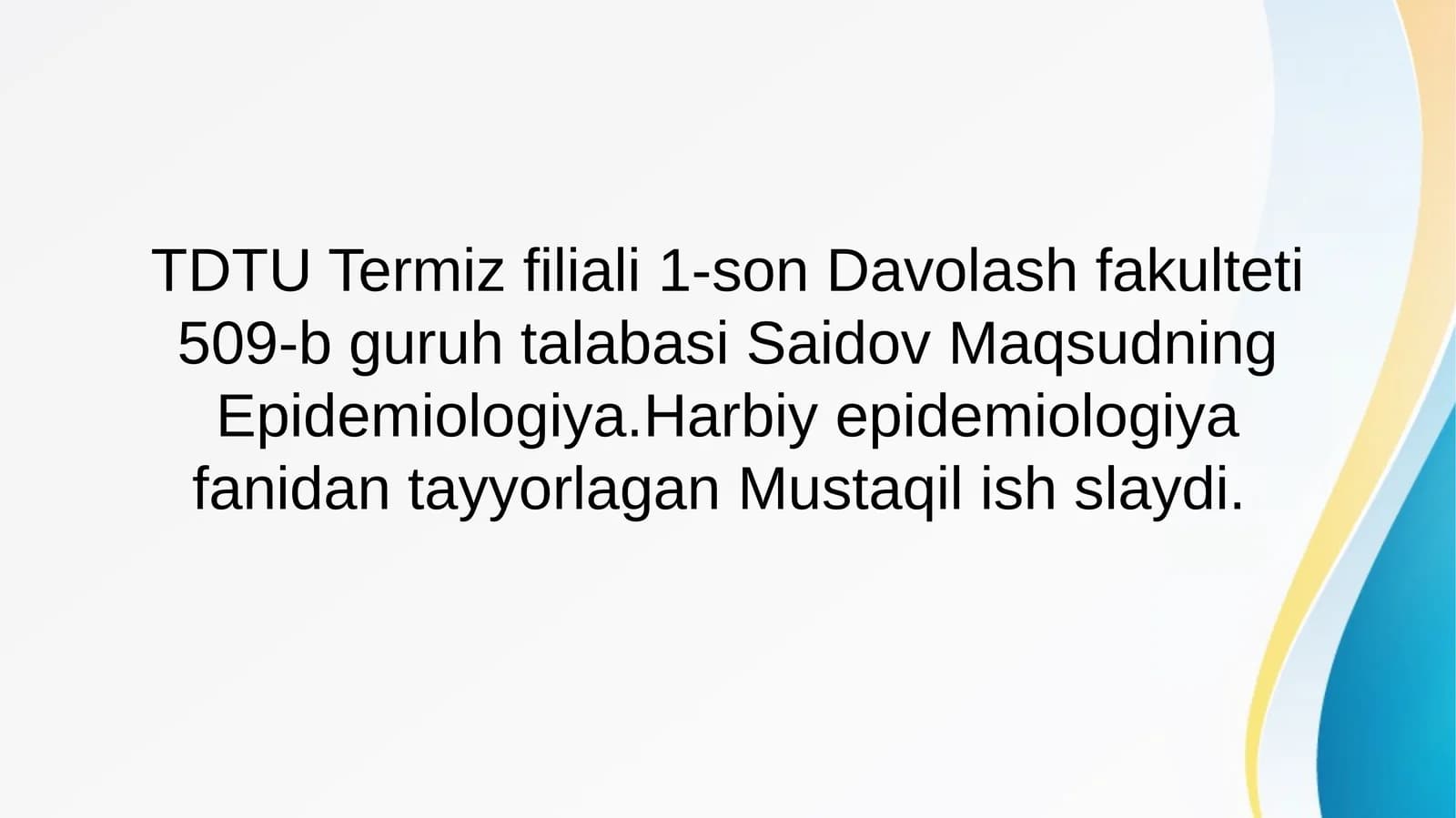 Dezinfeksiya, dezinseksiya, deratizatsiya va sterilizatsiyaning yuqumli kasalliklar profilaktikasida tutgan o’rni