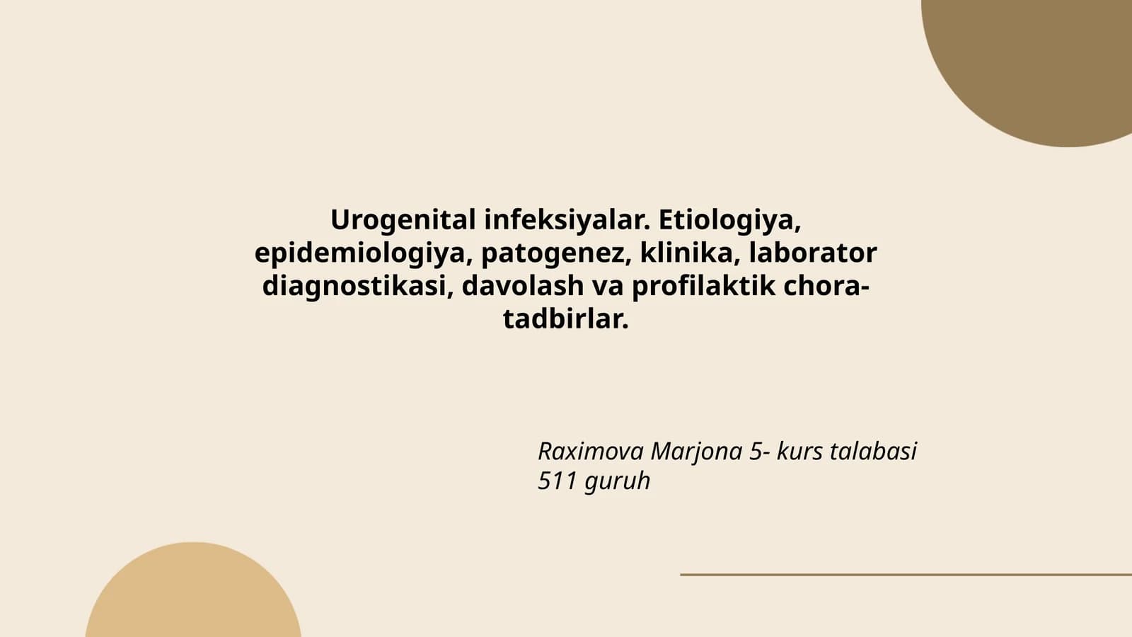 Urogenital infeksiyalar