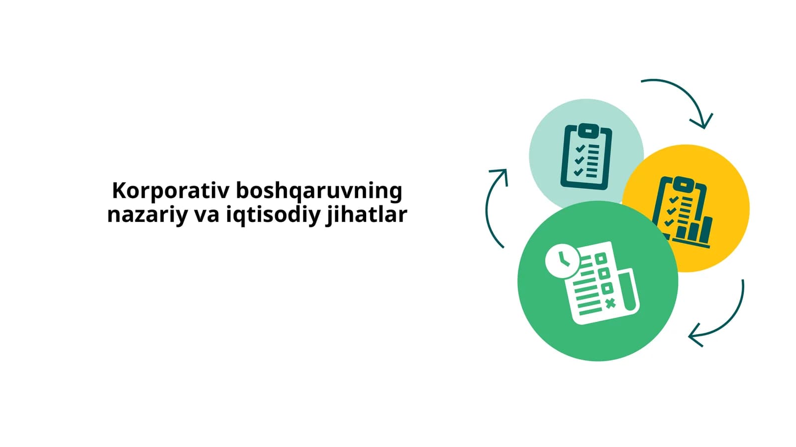 Korporativ boshqaruvning nazariy va iqtisodiy jihatlari