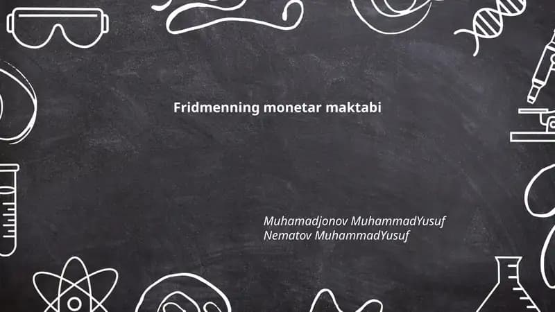 Fridmenning monetar maktabi