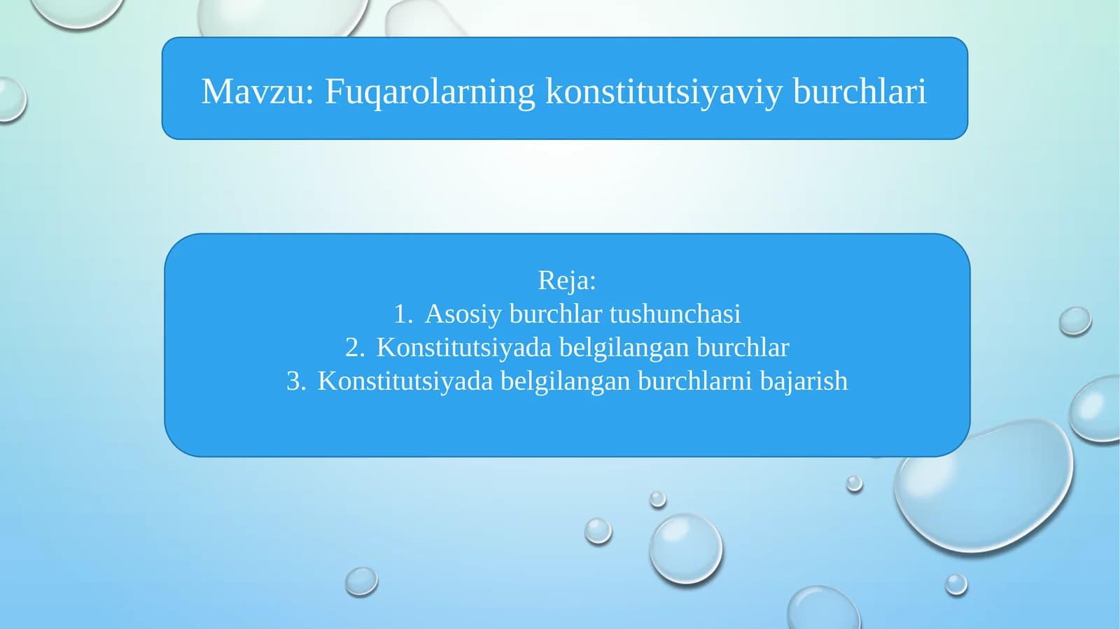 Fuqarolarning konstitutsiyaviy burchlari