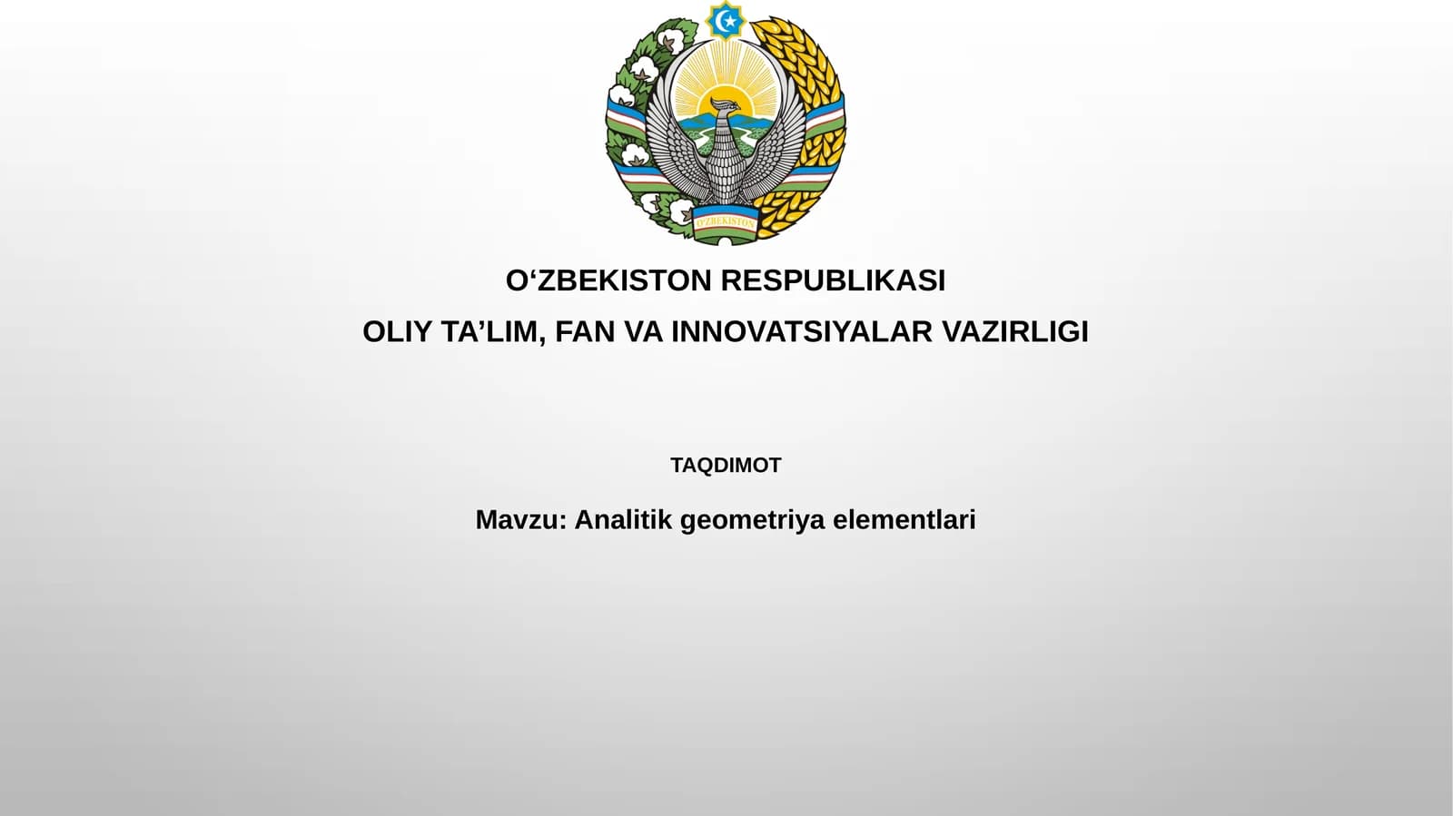 Analitikgeometriyaelementlari
