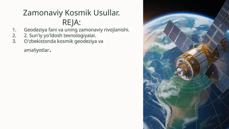 Zamonaviy Kosmik Usullar