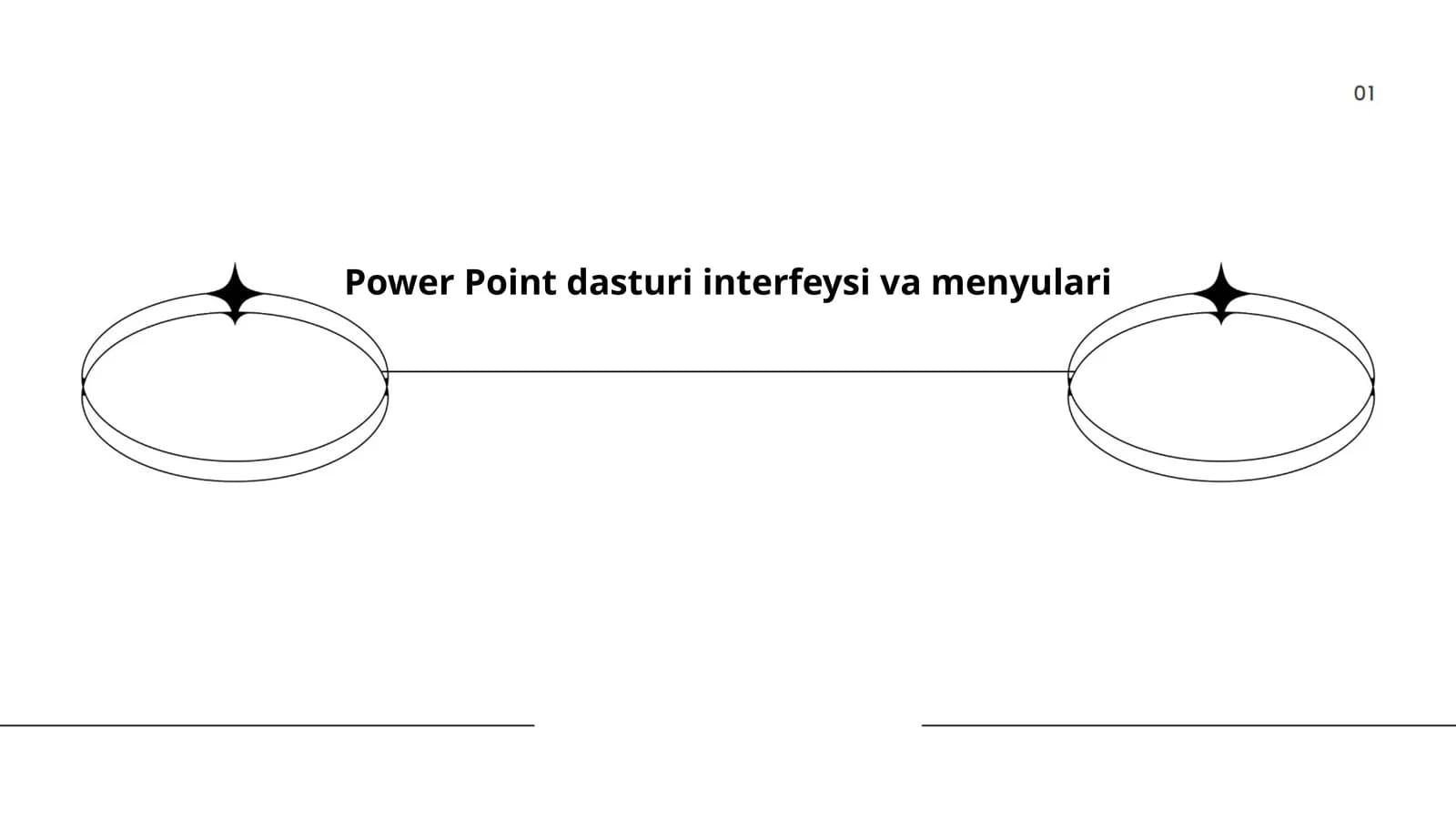 Power Point dasturi interfeysi va menyulari