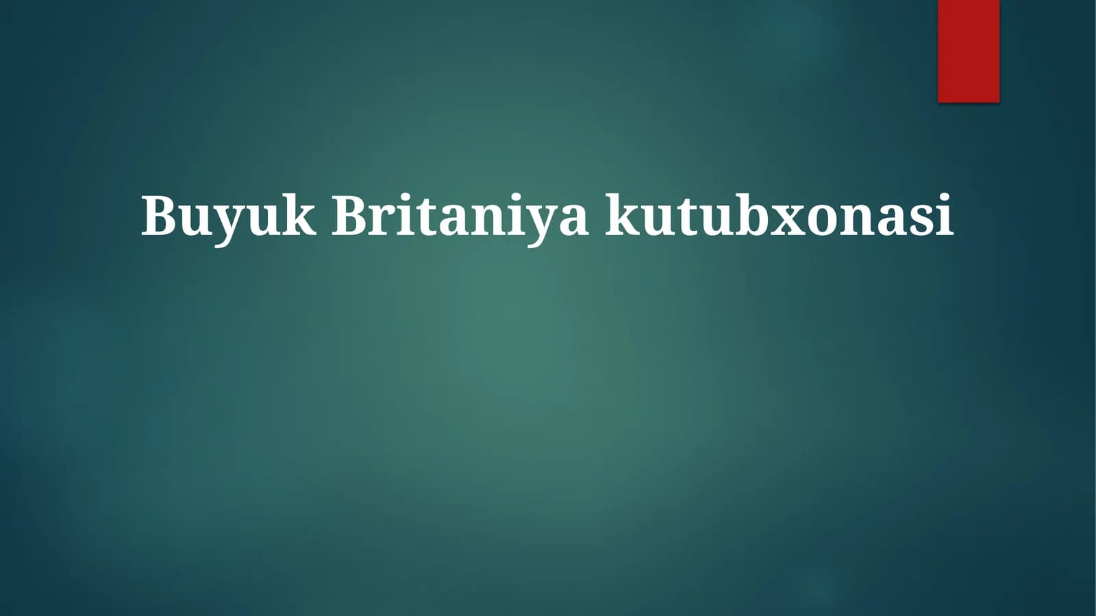 Britaniya kutubxonasining xizmatlari