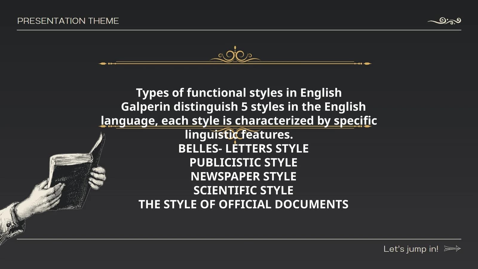 Types of functional styles in English
