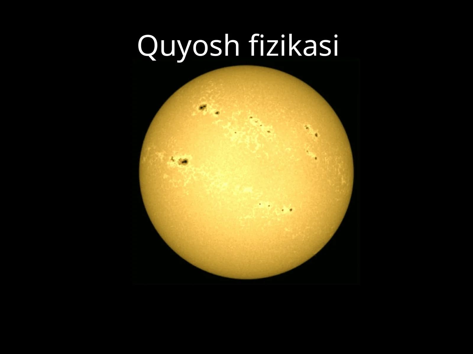 Quyosh fizikasi