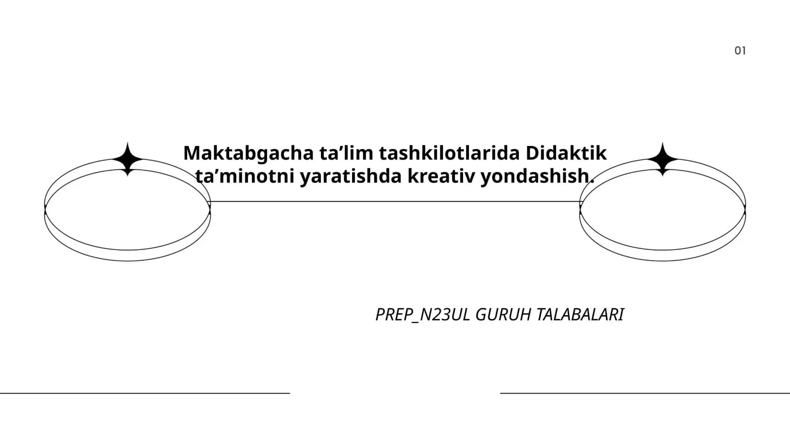 Maktabgacha taʼlim tashkilotlarida Didaktik taʼminotni yaratishda kreativ yondashish