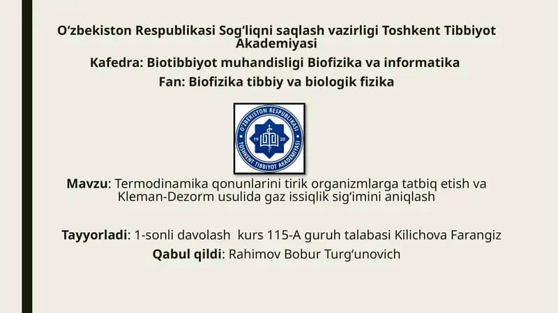 Termodinamika qonunlari
