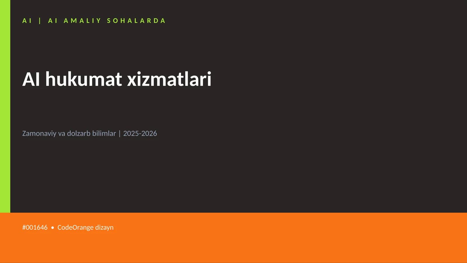 AI hukumat xizmatlari