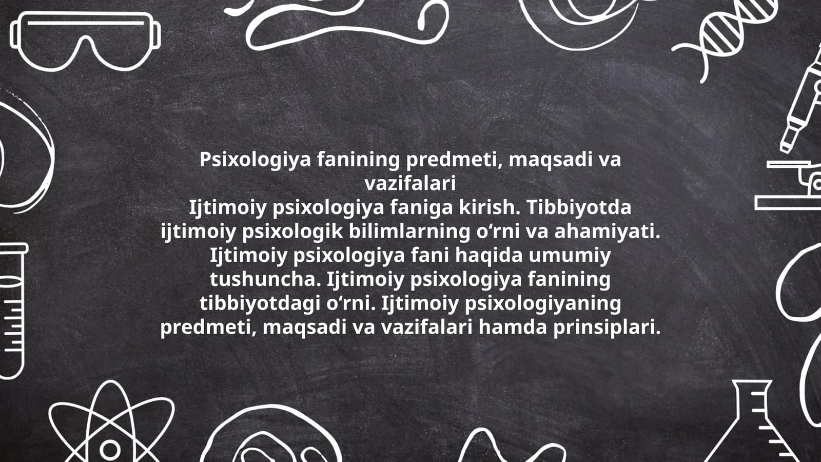 Psixologiya fanining predmeti, maqsadi va vazifalari