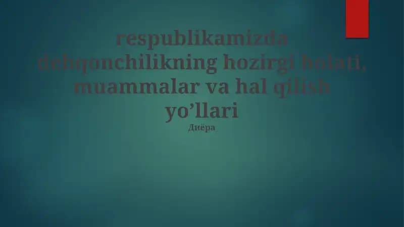 Yechimlar