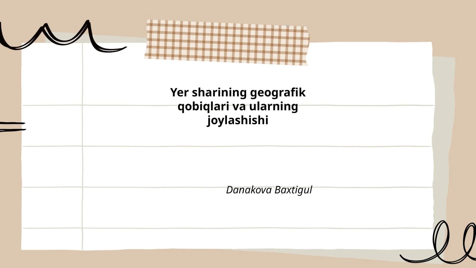 Yer sharining geografik qobiqlari va ularning joylashishi