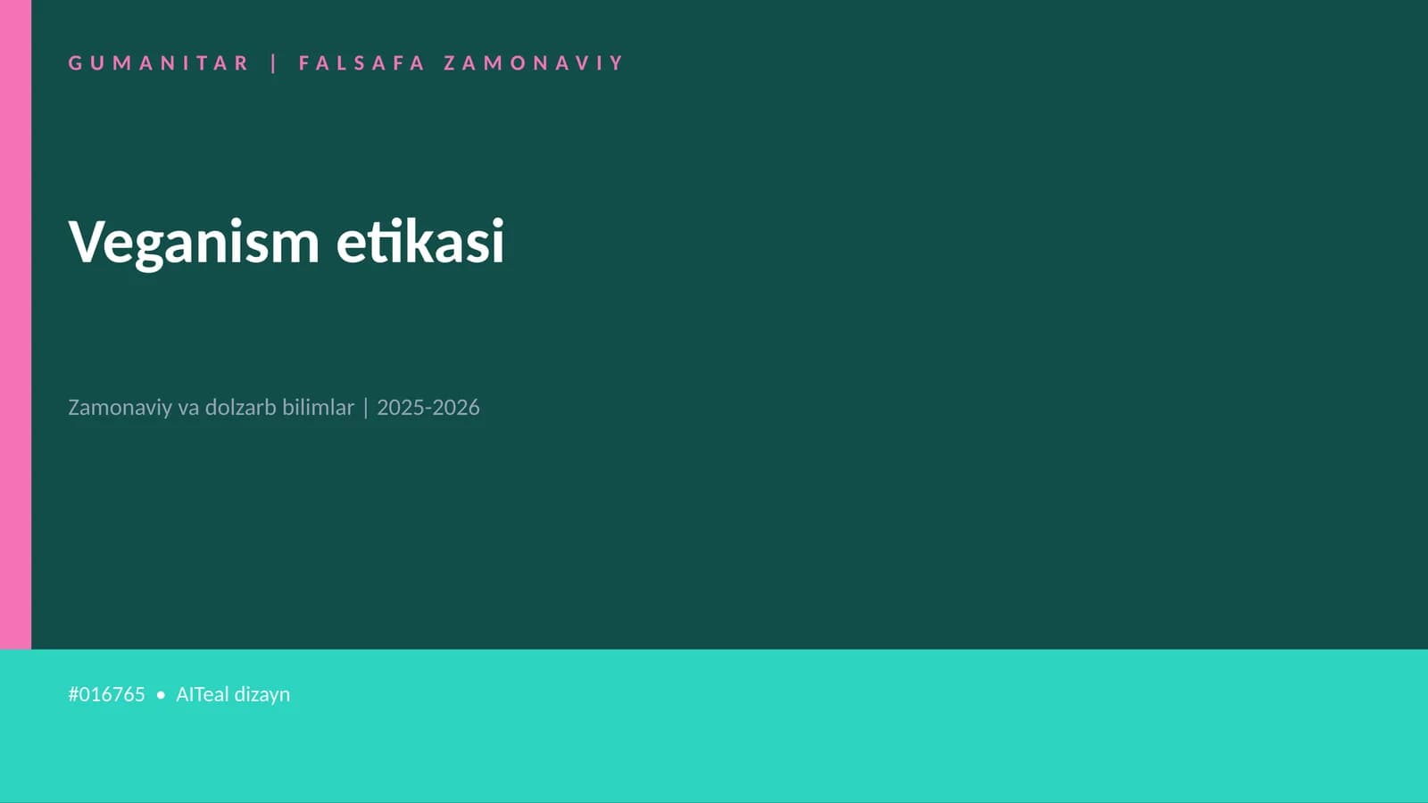 Veganism etikasi