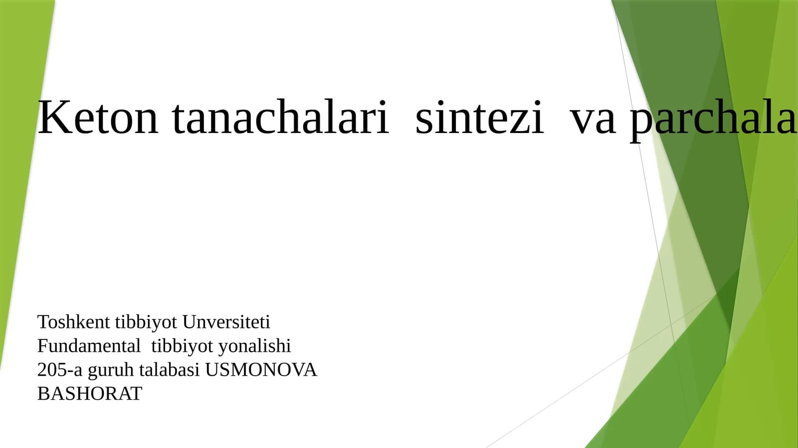 Toshkent Tibbiyot Universiteti