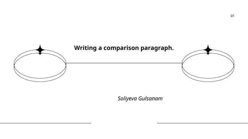 Writing a comparison paragraph