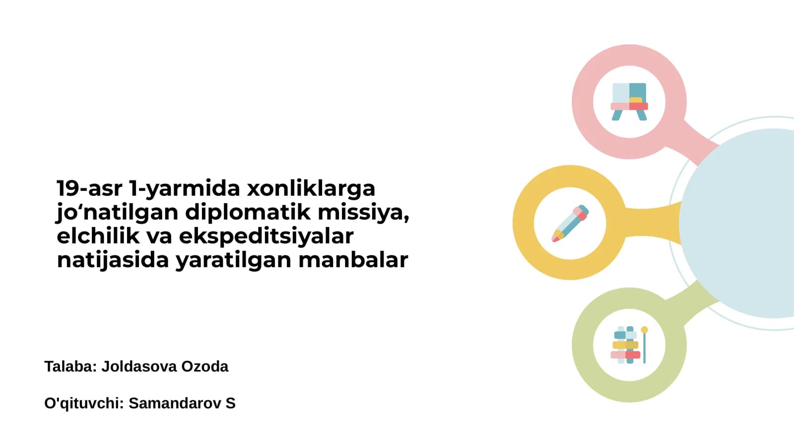 19-asr 1-yarmida diplomatik missiyalar tarixi