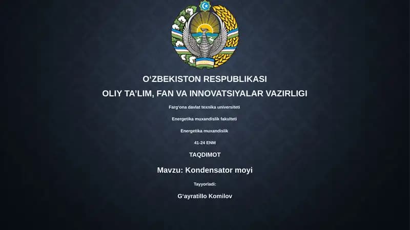 Kondensator moyi