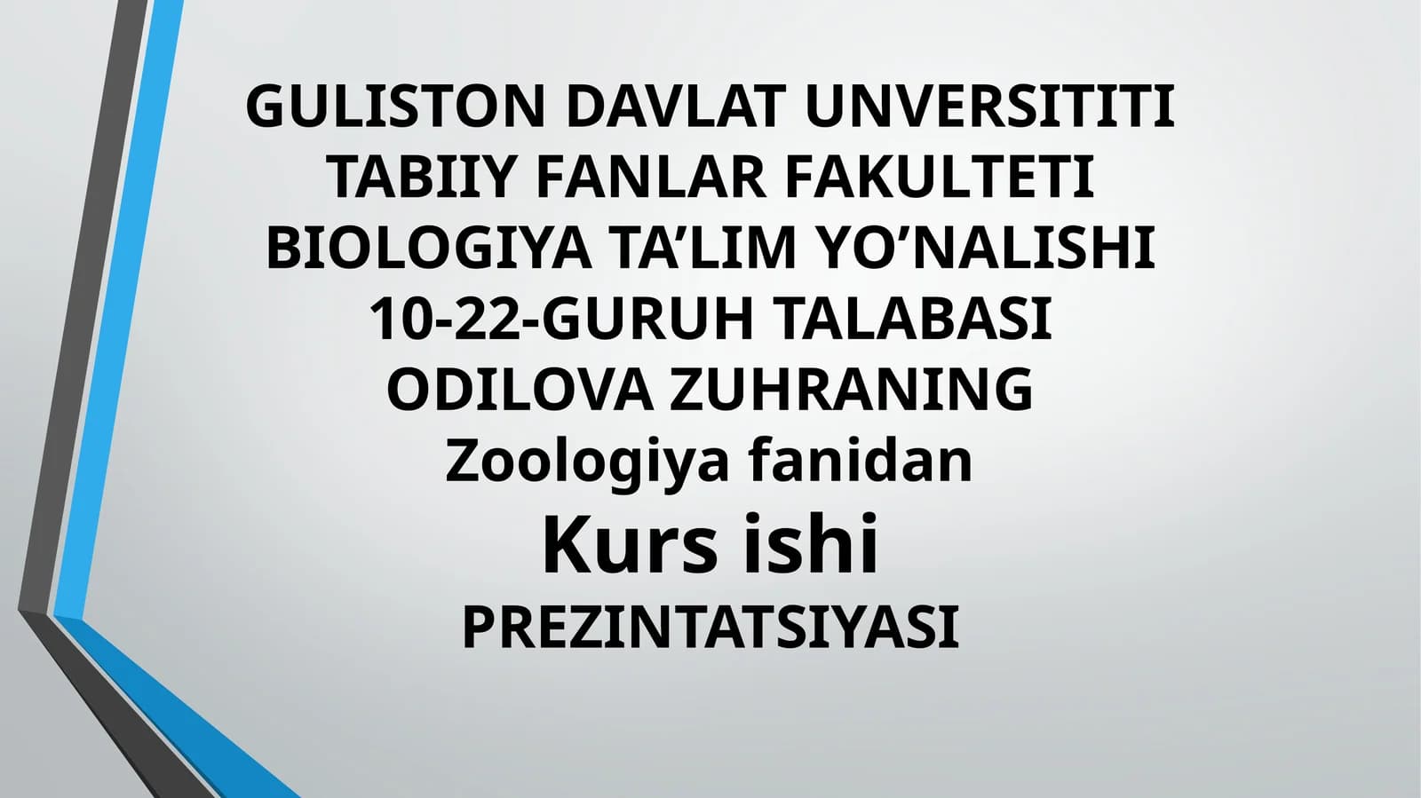 Oʻrta Osiyo umurtqalilar faunasining biologik xilmaxilligi va zoogeografiyasi