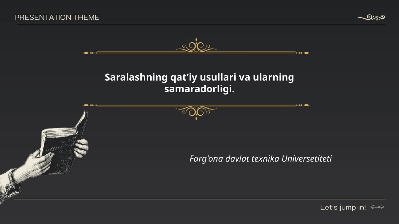 Saralash algoritmlarining turlari
