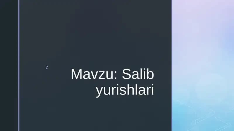 salib yurishlari