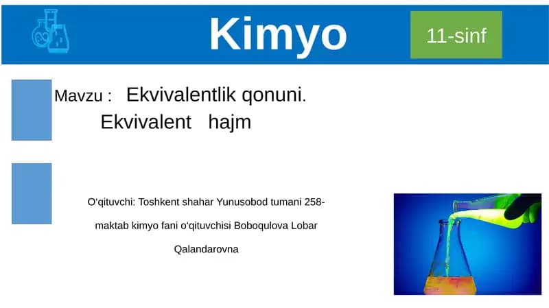 Ekvivalentlikqonuni