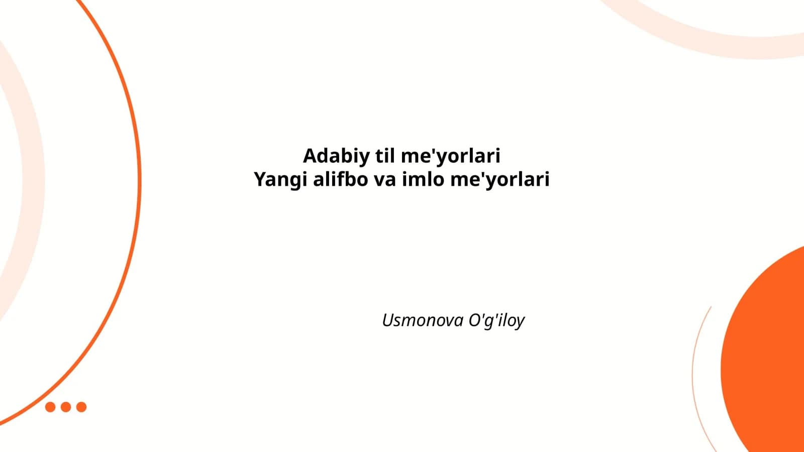 Adabiy til me'yorlari