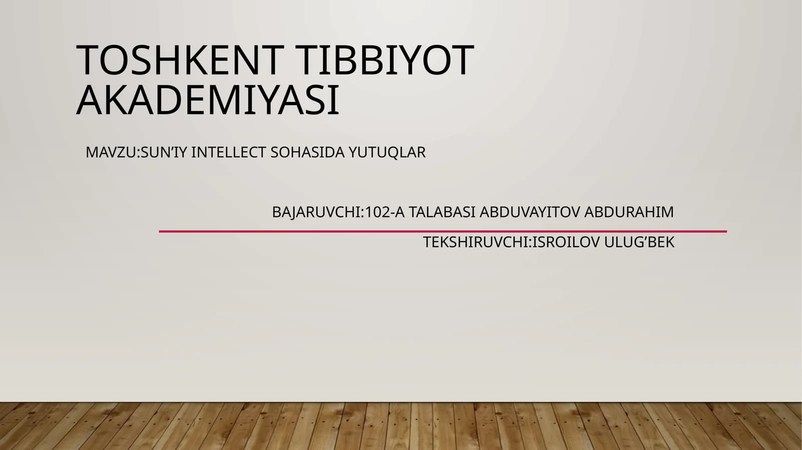 Sun’iy intellect sohasida yutuqlar