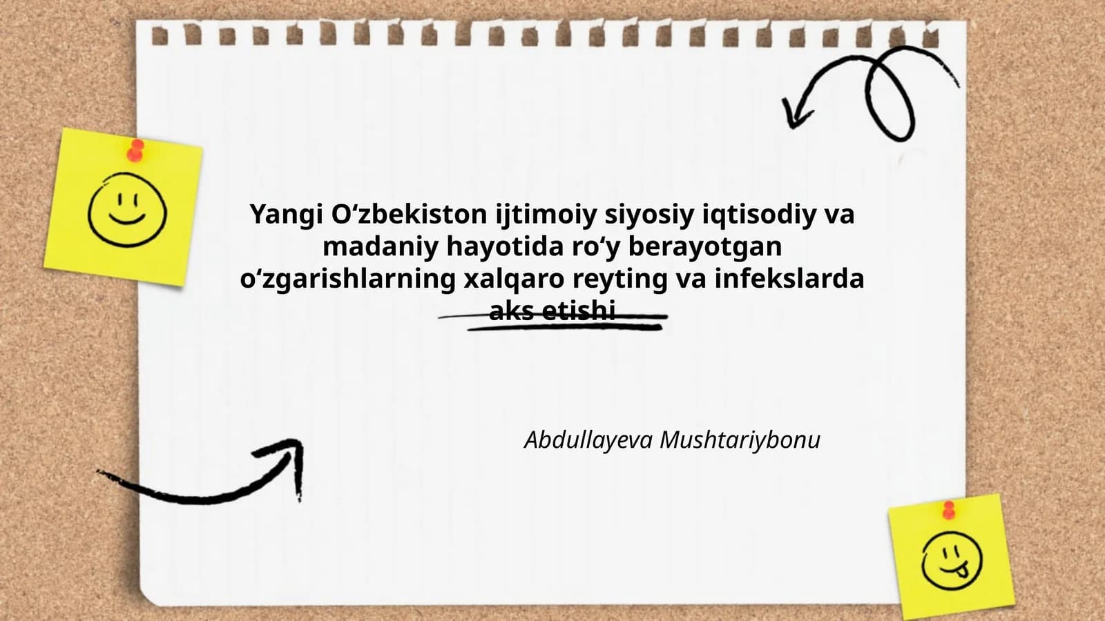 Yangi O'zbekistonning xalqaro reytinglarda ko'tarilishi