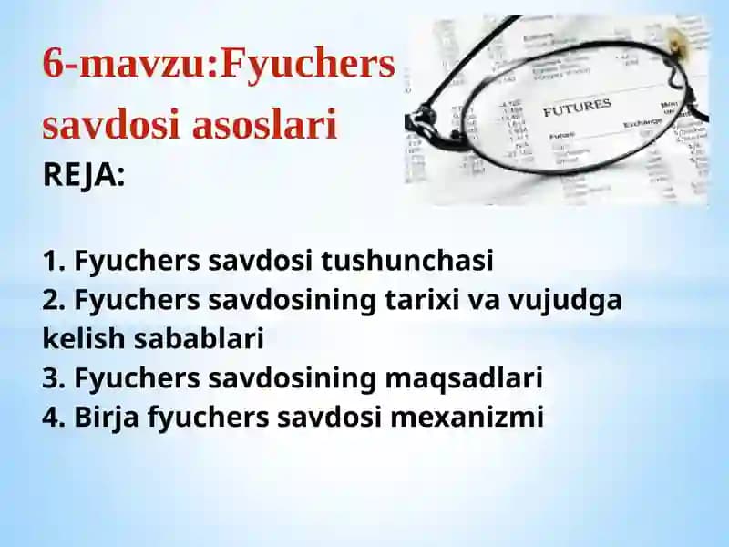 Fyuchers savdosi asoslari