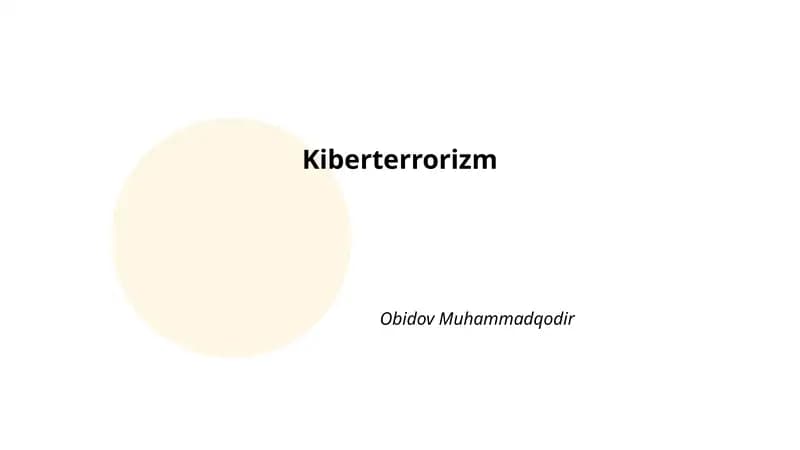 Kiberterrorizm