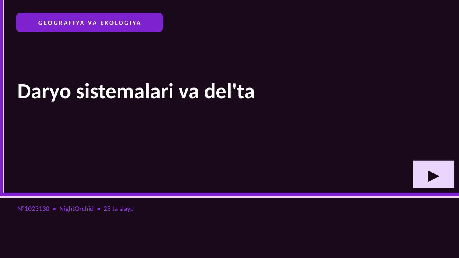Daryo sistemalari va del'ta